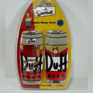 The Simpsons Duff Beer Yellow & Red Phone Case for Nokia 3310/3330